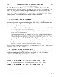 Relative Risk Cutoffs For-Statistical-Significance