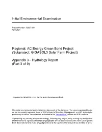 Appendix 3 – Hydrology Report (Part 3 of 9)