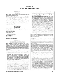 Chapter 18 Soils and Foundations