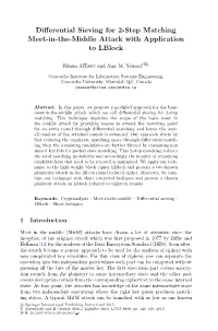 Differential Sieving for 2-Step Matching Meet-In-The-Middle Attack