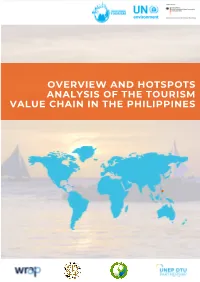 Overview and Hotspots Analysis of the Tourism Value Chain in the Philippines