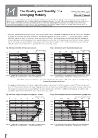 1-1 the Quality and Quantity of a Changing Mobility