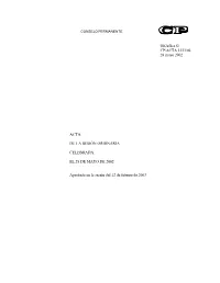 CP/ACTA 1323/02 28 Mayo 2002