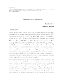 The Fragmentation of Reasoning