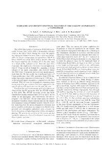 1 Mass-Loss and Recent Spectral Changes in The