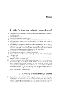 1 Why Pay Attention to Stock Message Boards? 2 a Variety of Stock