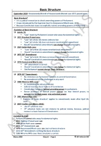 Class-8 Basic Structure of Constitution