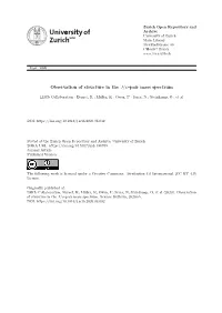 Observation of Structure in the -Pair Mass Spectrum
