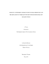Vorticity Confinement Applied to Induced Drag Prediction And