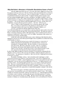 Why Did Kuhn's Structure of Scientific Revolutions Cause a Fuss?