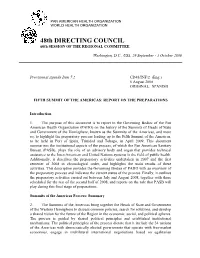 48Th DIRECTING COUNCIL 60Th SESSION of the REGIONAL COMMITTEE