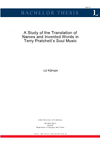 Bachelor Thesis