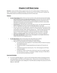 Chapter 5 LEP Boot Camp