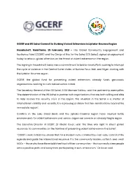 GCERF and G5 Sahel Commit to Curbing Violent Extremism in Liptako-Gourma Region