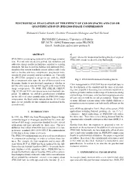 Psychovisual Evaluation of the Effect of Color Spaces and Color Quantification in Jpeg2000 Image Compression