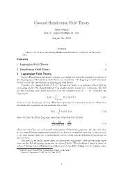 Classical Hamiltonian Field Theory
