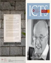 REMEMBERING MICHAEL ATIYAH ICTS Address Survey No