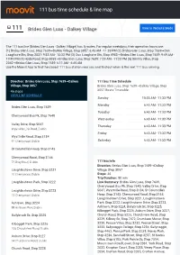 111 Bus Time Schedule & Line Route