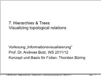 7. Hierarchies & Trees Visualizing Topological Relations