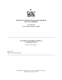 First Session Forty-Ninth General Assembly
