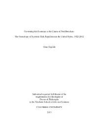 Governing the Economy at the Limits of Neoliberalism