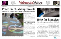 Help for Homeless Peace Events Change Hearts