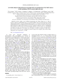 Low-Field-Enhanced Unusual Hysteresis Produced By