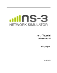 Ns-3 Tutorial Release Ns-3.29