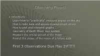 Observing Project