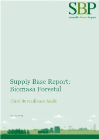 Supply Base Report V1.3 Third Surveillance Audit Biomasa