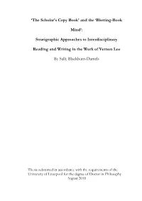 'Blotting-Book Mind': Stratigraphic Approaches to Interdisciplinary Reading And