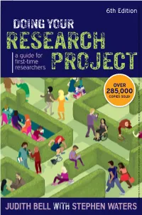 Doing Your Research Project 6Th Edition Bell • Waters