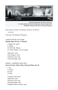 Faculty Recital