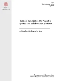 Business Intelligence and Analytics Applied to a Collaboration Platform