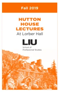 Fall 2019 Table of Contents