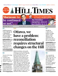 Ottawa, We Have a Problem: Reconciliation Requires Structural Changes on the Hill
