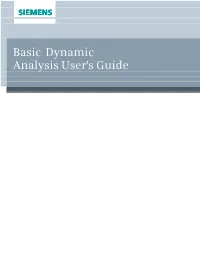 Basic Dynamic Analysis User's Guide