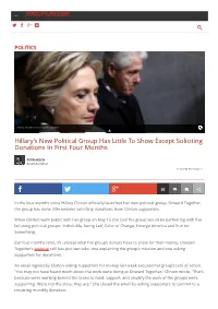 Onward Together Has Done Little Besides Fundr | the Daily Caller