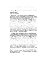 Understanding Nepal's Madhesi Movement and Its Future Trajectory