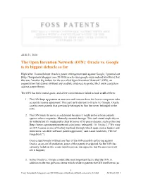 (OIN): Oracle Vs. Google Is Its Biggest Debacle So Far