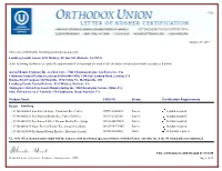View Certificate