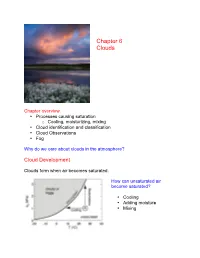 Chapter 6 Clouds