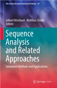 Gilbert Ritschard · Matthias Studer Editors Innovative Methods and Applications