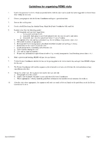 Guidelines for Organising REMS Visits