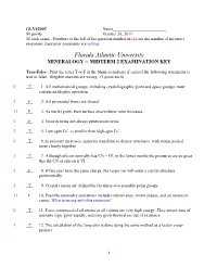 Midterm 2 Examination Key