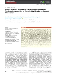 Protist Diversity and Seasonal Dynamics in Skagerrak Plankton Communities As Revealed by Metabarcoding and Microscopy