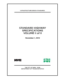 STANDARD HIGHWAY SPECIFICATIONS VOLUME II of II