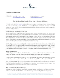 The Breakers Palm Beach - More Than a Century of History