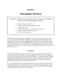 Processing the Data