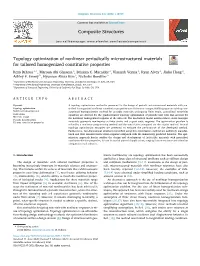 Topology Optimization of Nonlinear Periodically Microstructured